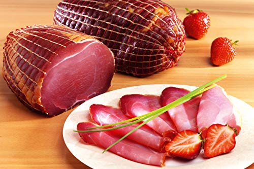 Halber Nuss-Schinken, geräuchert Stück ca. 450g | Schinken Feinkost | Spezialitäten aus Norddeutschland | Schinken Spargel Beilage von Die Ammerländer Schinkendiele
