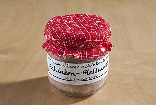 Hausgemachte Schinken-Mettwurst im Glas | 160g | Herzhaft und traditionell für Feinschmecker von Ammerländer Schinkendiele