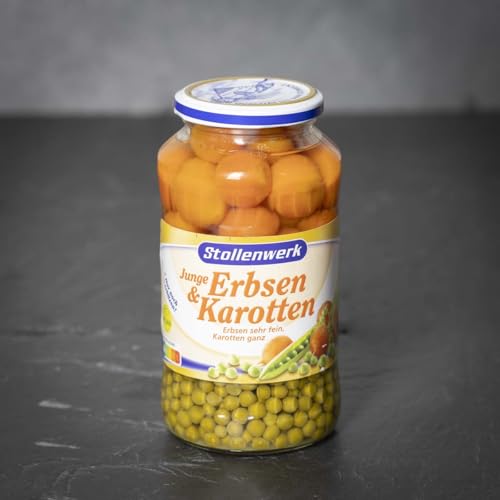 Junge Erbsen & Karotten im Glas | Knackig-frisch & naturbelassen | Ideal als Beilage oder für Eintöpfe | Ohne Konservierungsstoffe | Authentischer Gemüsegenuss | Hochwertige Qualität von Schinkendiele Junge Erbsen & Karotten im Glas | Knackig-frisch & naturbelassen | Ideal als Beilage oder für Eintöpfe | Ohne Konservierungsstoffe | Authentischer Gemüsegenuss | Hochwertige Qualität von Schinkendiele von Ammerländer Schinkendiele