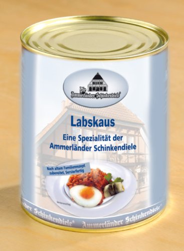 Labskaus nach altem Familienrezept | 800g Dose | Traditionelle norddeutsche Spezialität | Herzhaft & authentisch im Geschmack | Schnell & einfach zubereitet | Ein Stück kulinarische Geschichte von Ammerländer Schinkendiele