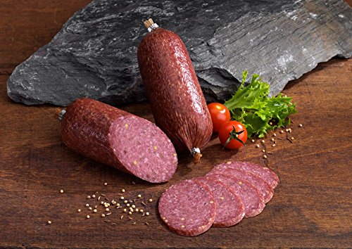 Genussvolle Kümmelsalami ca. 220g - Premium Salamispezialität mit aromatischem Kümmel | perfekt für Feinschmecker und Snackliebhaber von Ammerländer Schinkendiele