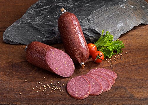 Genussvolle Kümmelsalami ca. 220g - Premium Salamispezialität mit aromatischem Kümmel | perfekt für Feinschmecker und Snackliebhaber von Mcties