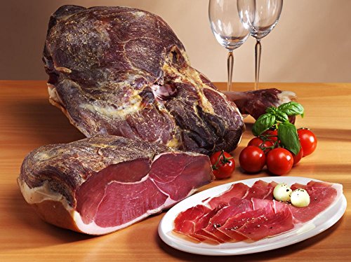 Luftgetrockneter Bauern-Knochenschinken Größe ein Stück obere Hälfte ca. 2900g von Ammerländer Schinkendiele