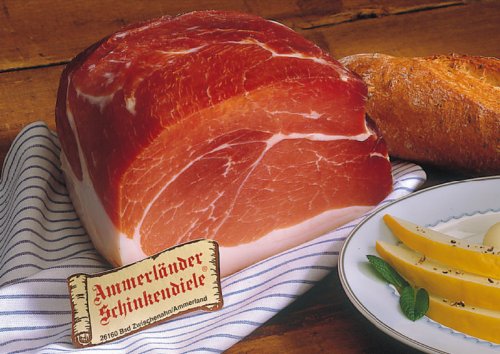 Luftgetrockneter Knochenschinken »Kaiserschinken« Größe ein Stück ca. 1500g Luftgetrockneter Knochenschinken »Kaiserschinken« Größe ein Stück ca. 1500g von Ammerländer Schinkendiele