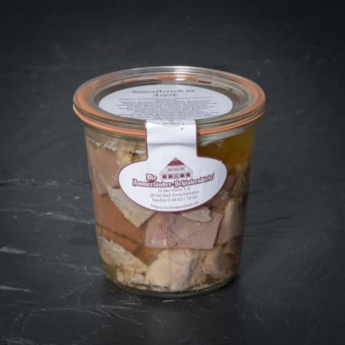 Mildes Sauerfleisch in Aspik | 500g Weckglas | Klassische Delikatesse für Kenner von Ammerländer Schinkendiele