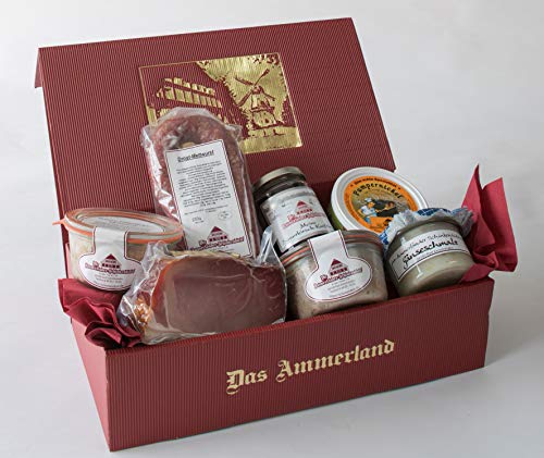 Schinken-Wurst-Präsent Nr. 39 | Köstliches Geschenkset mit erlesenen Schinken- und Wurstspezialitäten | Perfekt für Feinschmecker und besondere Genussmomente von Ammerländer Schinkendiele