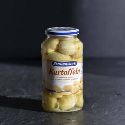 Stollenwerk Kartoffeln im Glas | Küchenfertig Gekochte Kartoffeln | Bequeme und Leckere Beilage von Ammerländer Schinkendiele