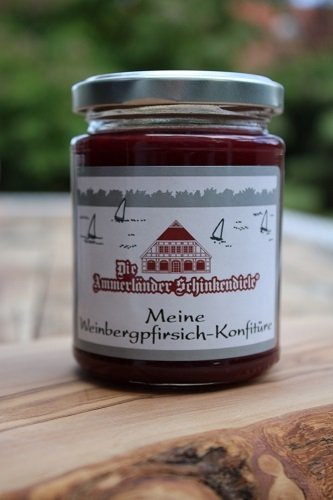 Weinbergpfirsich-Konfitüre | 250g Glas | Fruchtige Köstlichkeit aus eigener Herstellung | Perfekt für den Genuss am Morgen oder als Geschenk Weinbergpfirsich-Konfitüre | 250g Glas | Fruchtige Köstlichkeit aus eigener Herstellung | Perfekt für den Genuss am Morgen oder als Geschenk von Ammerländer Schinkendiele