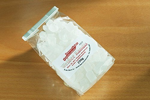 Weißer Kandis, 250g - Kristallklarer weißer Kandis in praktischer Tüte | ideal zum Verfeinern von Heißgetränken und Desserts von Ammerländer Schinkendiele
