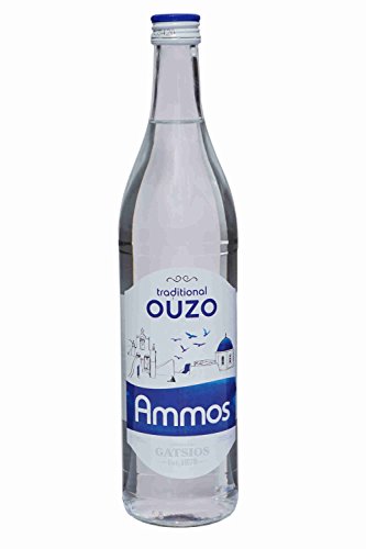 Ouzo Ammos 700ml 37,5% Gatsios griechischer milder Uso Ouxo Tresterbrand Trester Schnaps von Ammos