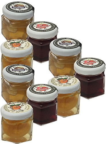 Amors Mischpaket jew. 3 x Himbeerchen, Nüsschen und Mispelchen im 2cl Glas von Amors