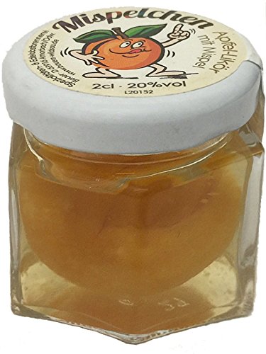 Amors Mispelchen Apfellikör mit Mispel im 2cl Glas Amors Mispelchen Apfellikör mit Mispel im 2cl Glas von Amors