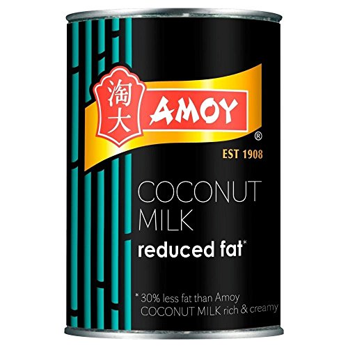 Amoy Kokosmilch Fettreduziert (400ml) - Packung mit 2 von Amoy