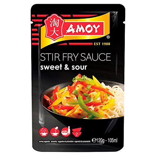 Amoy Stir Fry Sauce Sweet & Sour 120g (Packung mit 12 x 120g) von Amoy