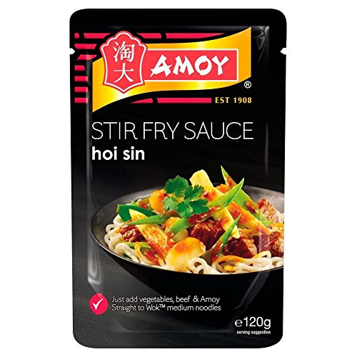 Amoy Straight to Wok Reiche Hoi Sin Stir Fry Sauce (120 g) - Packung mit 2 von Amoy