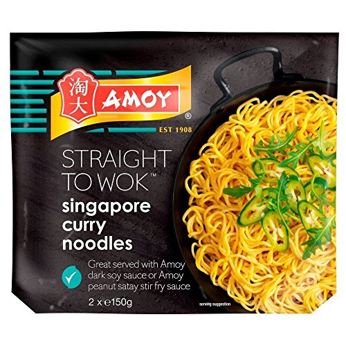 Amoy Wok Straight to Singapore Noodles (2 pro Packung - 300 g) - Packung mit 2 von Amoy