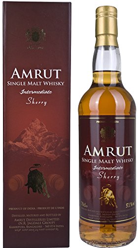 Amrut Indian Amrut Intermediate Sherry Indian mit Geschenkverpackung Whisky (1 x 0.7 l) von Amrut