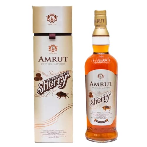 Amrut Indian Amrut Intermediate Sherry Indian mit Geschenkverpackung Whisky (1 x 0.7 l) von Amrut