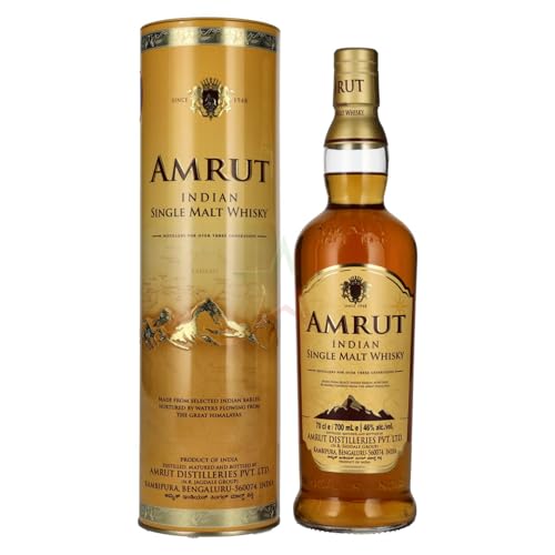 Amrut Indian Single Malt Whisky in Tinbox 46,00% 0,70 Liter von Amrut