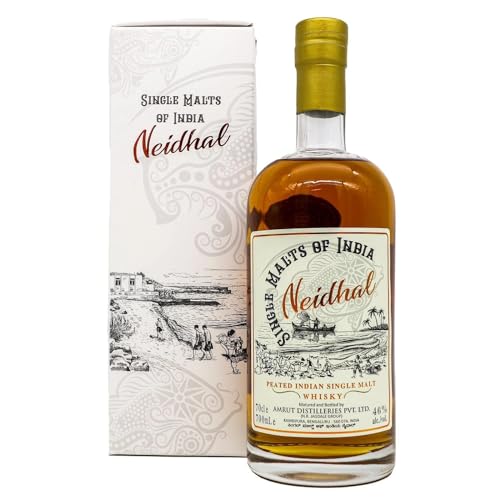 Amrut NEIDHAL Peated Indian Single Malt Whisky 46% Vol. 0,7l in Geschenkbox von Amrut