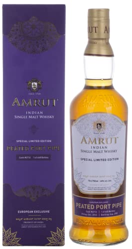 Amrut PORT PIPE Indian Single Malt Whisky 60% Vol. 0,7l in Geschenkbox von Amrut