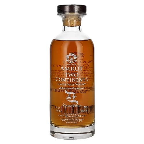 Amrut TWO CONTINENTS India Single Malt Whisky Batch No. 4 46% Vol. 0,7l von Amrut