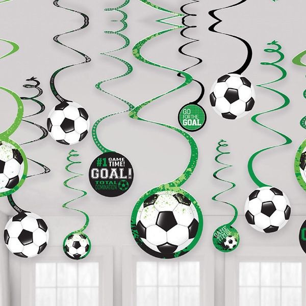 Fussball "GOAL" Spiralen, 12er Pck, mit Motiven von Amscan Europe GmbH