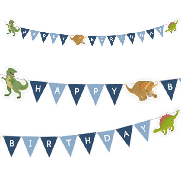 Partykette mit Dinosauriermotiv, 1,8m lang von Amscan