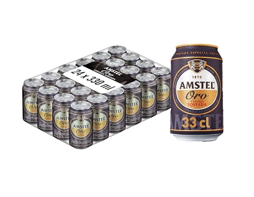 Bier Amstel Oro 24x33cl (Pack 24 Dosen) von Amstel