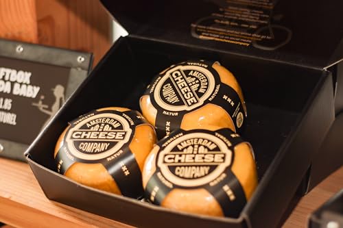 Amsterdam Cheese Company | Premium Gouda BABY GOUDA GESCHENKBOX - NATURAL von Amsterdam Cheese Company