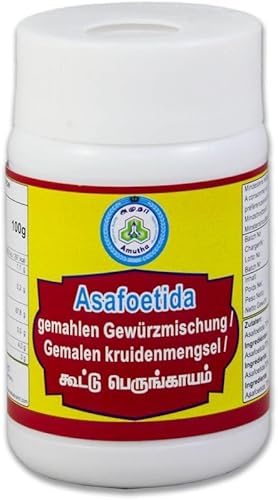 AMUTHA Asafoetida Gewürz 50g | gemahlene Gewürzmischung | Teufelsdreck, Yellow Powder AMUTHA Asafoetida Gewürz 50g | gemahlene Gewürzmischung | Teufelsdreck, Yellow Powder von Amutha
