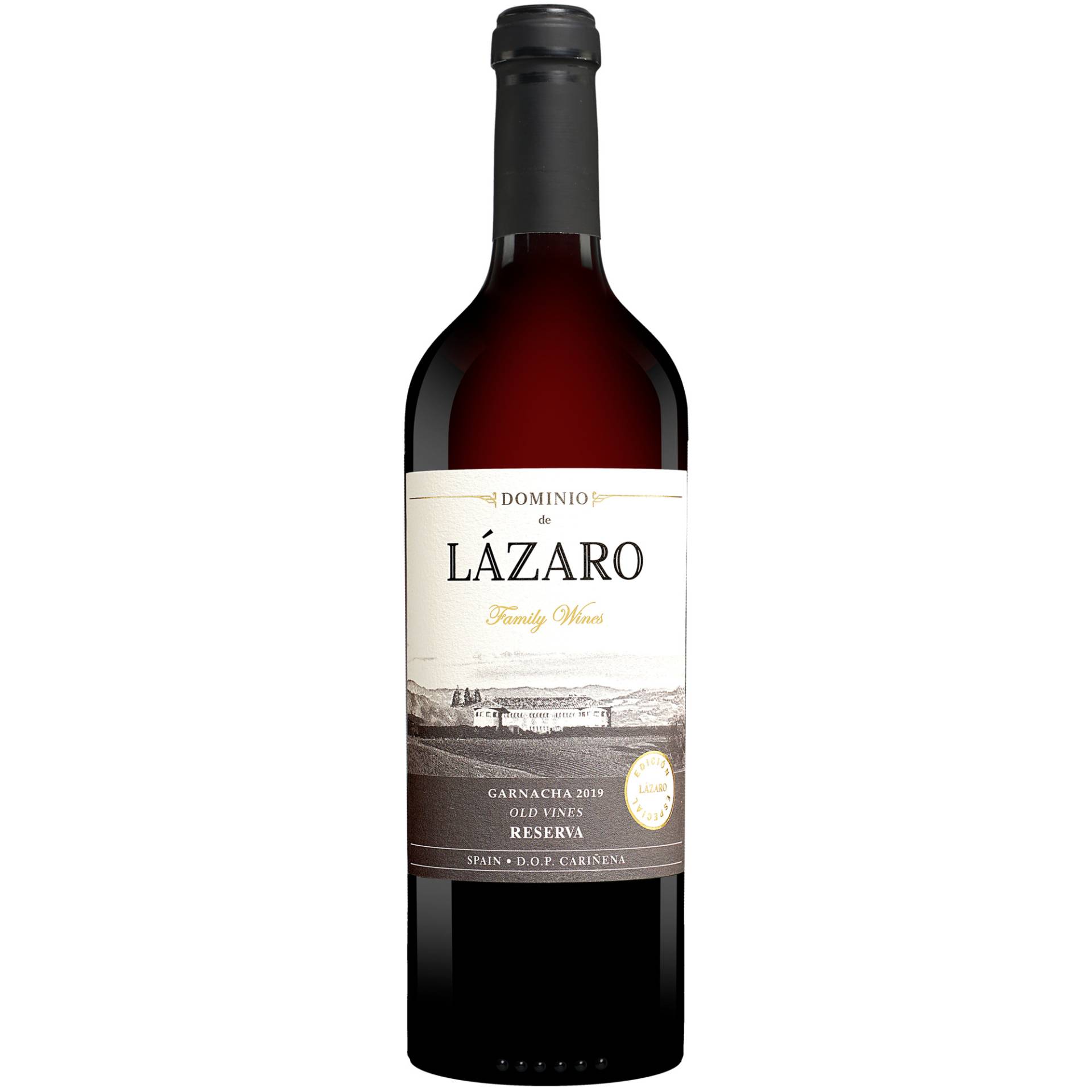 Dominio de Lázaro Reserva 2019 0.75L 14.5% Vol. Rotwein Trocken aus Spanien Dominio de Lázaro Reserva 2019 0.75L 14.5% Vol. Rotwein Trocken aus Spanien von Añadas