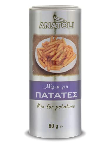 Anatoli Gewürzmischung für Pommes 60g Alu Streuer Dose | Würz Mix Kartoffel Wedges Chips mediterran von Anatoli