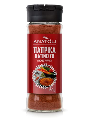 Anatoli geräucherte Paprika Gewürz gemahlen 50g Glas Spender Streuer | pepper mediterran von Anatoli