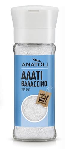 Reines Meersalz in Mühle 90g von Anatoli aus Griechenland *** Meer Salz Körner in Gewürzmühle aus Glas *** mediterran würzen Reines Meersalz in Mühle 90g von Anatoli aus Griechenland *** Meer Salz Körner in Gewürzmühle aus Glas *** mediterran würzen von Anatoli