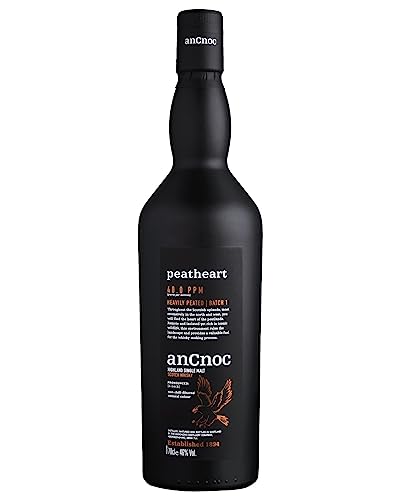 AnCnoc PEATHEART Highland Single Malt Scotch Whisky HEAVILY PEATED BATCH 2 46% Volume 0,7l in Geschenkbox Whisky von An Cnoc