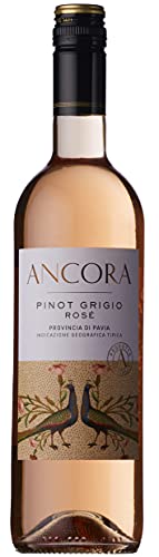 Ancora Pinot Grigio Rosé, IGT Provincia di Pavia (Case of 6x75cl), Italien/Roséwein, (GRAPE PINOT GRIGIO 85%, PINOT NOIR 15%) von Ancora