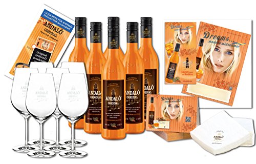 ANDALÖ Aperitif Sanddorn Liqueur Gastropaket incl. 6 Gläser und 200 Servietten ANDALÖ Aperitif Sanddorn Liqueur Gastropaket incl. 6 Gläser und 200 Servietten von Andalö