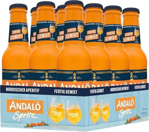Andalö Spritz Aperitif RTD – Fertig gemixt & fruchtig, frisch, anders – Ready to drink für unterwegs, Partys, Feiern & gesellige Runden – 3er-Pack & 4 x 3er 0,2 L – 5,3% Vol. Andalö Spritz Aperitif RTD – Fertig gemixt & fruchtig, frisch, anders – Ready to drink für unterwegs, Partys, Feiern & gesellige Runden – 3er-Pack & 4 x 3er 0,2 L – 5,3% Vol. von Andalö