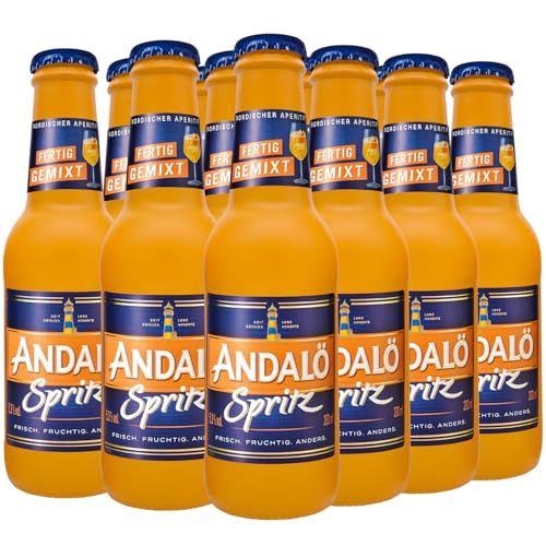 Andalö Spritz Aperitif RTD – 4 x 3er Pack 0,2 L Fertig gemixt & fruchtig, frisch, anders – Perfekt für unterwegs, Partys, Feiern & gesellige Runden – Ready to drink – 5,3% Vol. von Andalö