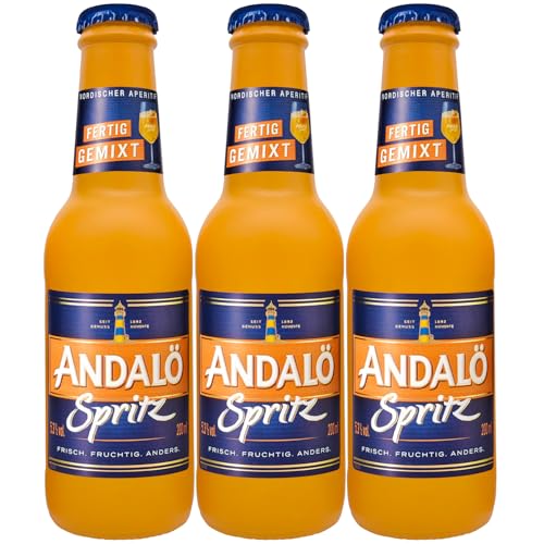 Andalö Spritz Aperitif RTD Fertig gemixt & fruchtig, frisch, anders 3er Pack,02 L Perfekt für unterwegs, Partys, Feiern & gesellige Runden Ready to drink Erhältlich 12 x 0,2 L & 4x3er Pack 5,3% Vol. Andalö Spritz Aperitif RTD Fertig gemixt & fruchtig, frisch, anders 3er Pack,02 L Perfekt für unterwegs, Partys, Feiern & gesellige Runden Ready to drink Erhältlich 12 x 0,2 L & 4x3er Pack 5,3% Vol. von Andalö