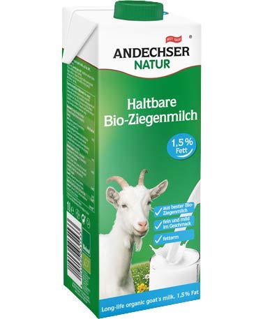Andechser Bio Ziegenmilch 1,5% 6x 1Liter von Andechser Natur