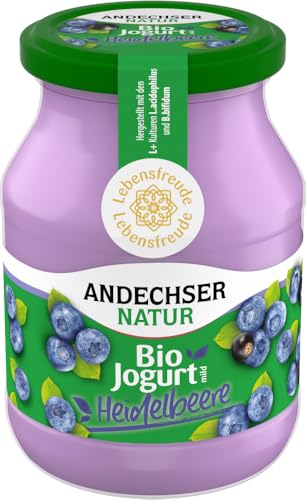 AN Bio-Jogurt mild Heidelbeere 3,8% 6 x 500 gr von Andechser Natur