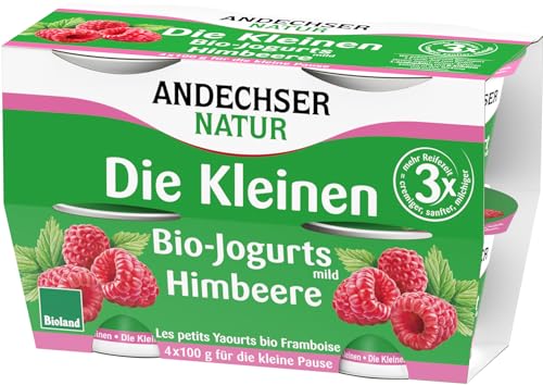 Andechser Natur AN Bio-Jogurt Himbeer Cluster (6 x 400 gr) von Andechser Natur