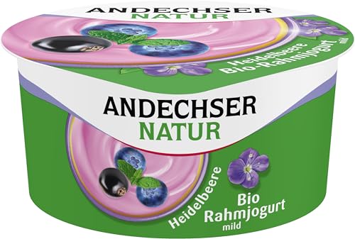 Andechser Natur AN Bio-Rahmjogurt Heidelbeere 10% (6 x 150 gr) von Andechser Natur