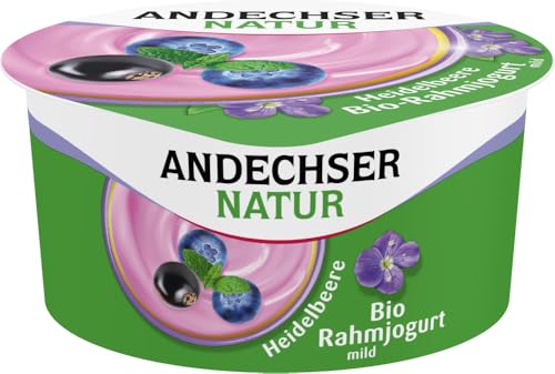 Andechser Natur AN Bio-Rahmjogurt Heidelbeere 10% (6 x 150 gr) von Andechser Natur