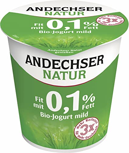 Andechser Natur Bio Jogurt mild Fit mit 0,1 % Fett (6 x 150 gr) von Andechser Natur