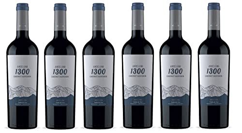 6x 0,75l - 2023er - Andeluna - 1300 - Cabernet Sauvignon - Valle de Uco - Mendoza - Argentinien - Rotwein trocken von Andeluna