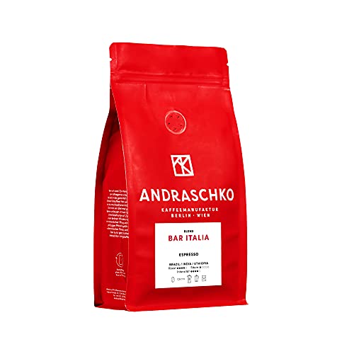 Andraschko - Bar Italia Espresso Blend 250g - Fairer Kaffee - Mischung aus Brasilien | Indien | Äthiopien selbst geröstet von Andraschko