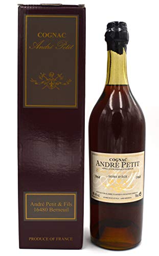 Rarität: Andre Petit Cognac Jahrgang 1968 Alambic Classique 0,7l von André Petit Fine Cognac